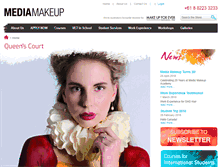 Tablet Screenshot of mediamakeup.com.au